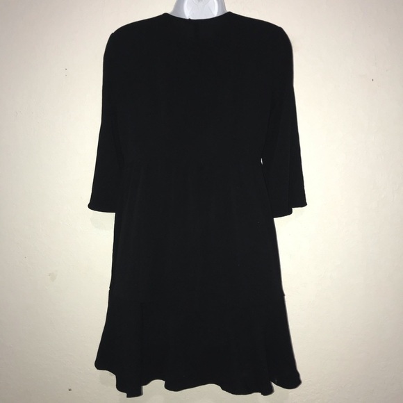 2/$20 Three Hearts Boho Embroidered Mini Dress  M Black - Picture 5 of 8